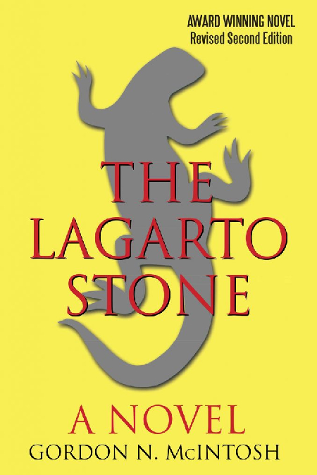 A gray lizard with the words " the lagarto stone ".